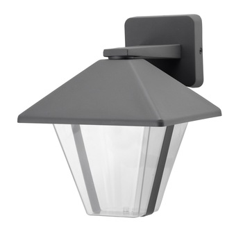 Aplica exterior Well Milano, E27, 60W, IP44, Gri inchis Aplica exterior Well Milano, E27, 60W, IP44, Gri inchis