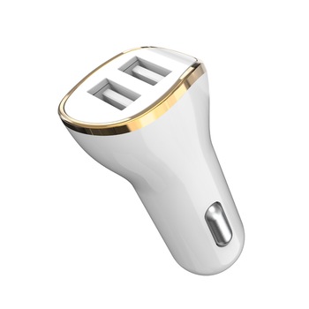 Incarcator auto XO-CC19, 2.4A si 2X USB, alb Incarcator auto XO-CC19, 2.4A si 2X USB, alb