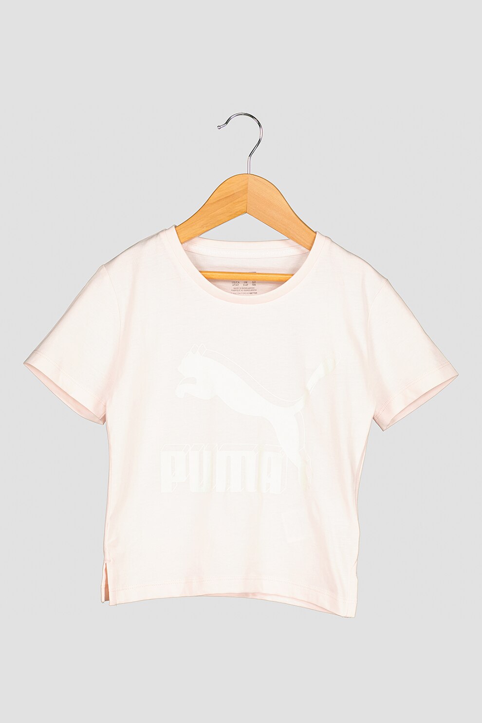 Puma, Tricou cu imprimeu logo pentru fitness Classics, Piersica