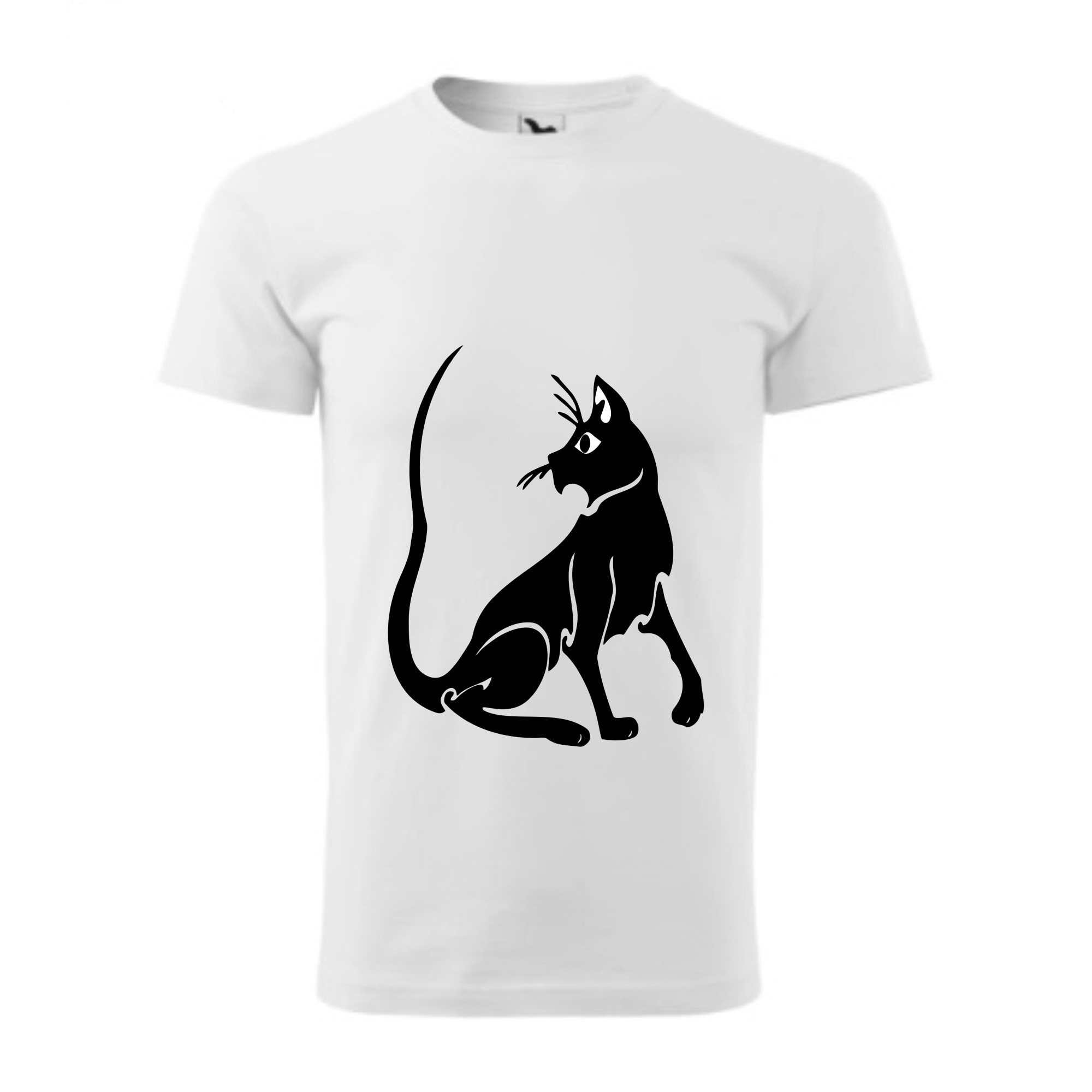 Tricou basic barbati personalizat, Adler, bumbac, alb , XL Pisica eleganta