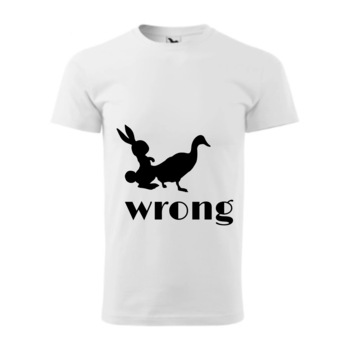 Tricou basic barbati personalizat, Adler, bumbac, alb , L Gresit