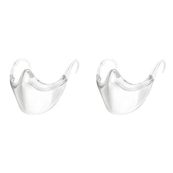 Set 2 Masti de protectie faciala nas gura, Neo Half, transparenta, usoara, dezinfectabila, reutilizabila, fashion Set 2 Masti de protectie faciala nas gura, Neo Half, transparenta, usoara, dezinfectabila, reutilizabila, fashion