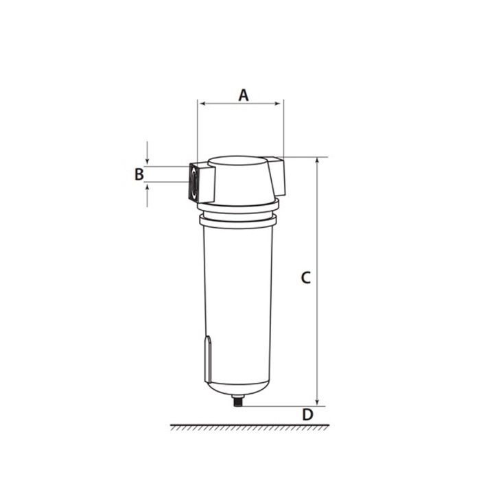 Separator ciclon de condens pentru aer comprimat AS36