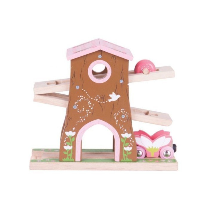 Дървена игра с релси Bigjigs, Къща на дървото