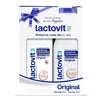 Set cadou Lactovit Original, Gel de dus 600 ml + Lapte de corp 400 ml Set cadou Lactovit Original, Gel de dus 600 ml + Lapte de corp 400 ml