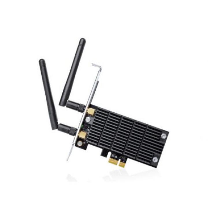 Vezeték nélküli hálózati adapter TP-Link Archer T6E, kétsávos szabvány, nagy sebességű Wi-Fi, akár 1300 Mbps