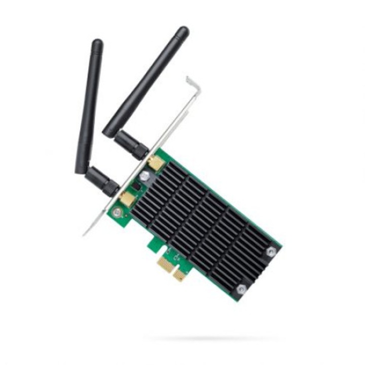 Vezeték nélküli hálózati adapter TP-Link Archer T4E, kétsávos, nagy sebességű Wi-Fi, jel akár 1200 Mbps