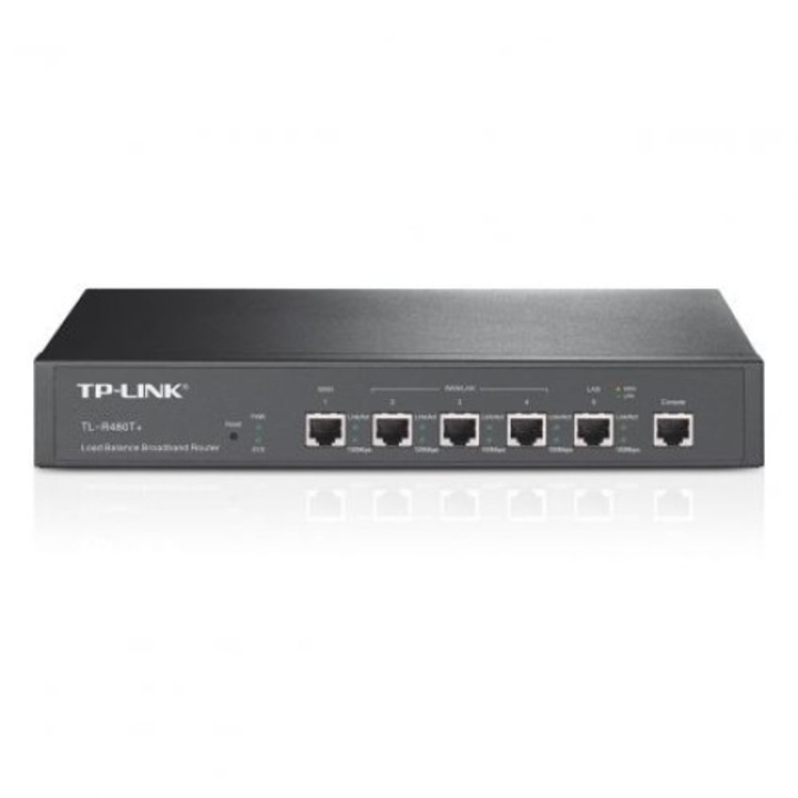 TP-Link TL-R480T Plus Router, Szélessávú Multi-WAN, Kábelútválasztó, Akár 4 WAN portot támogat