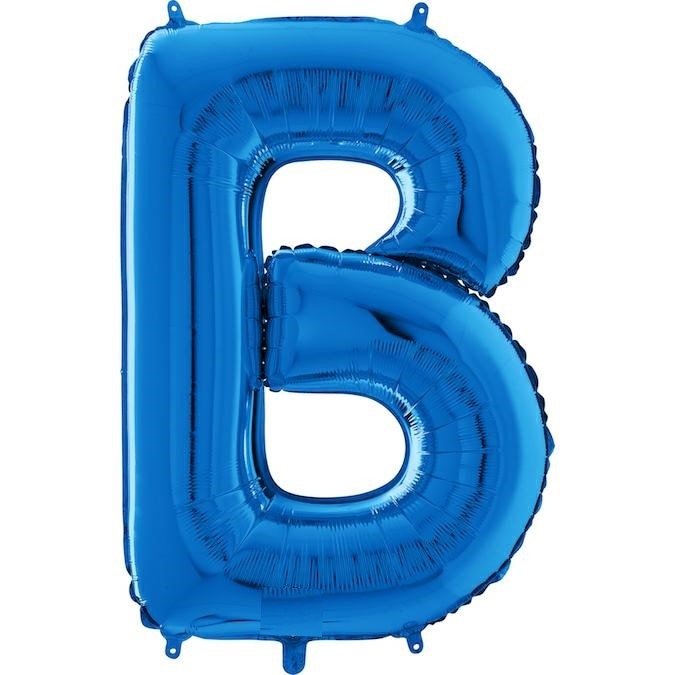 Balon folie litera B albastru 66 cm