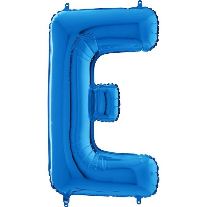 Balon folie litera E albastru 66 cm