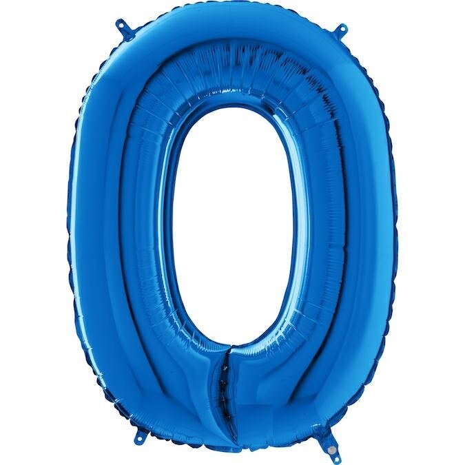 Balon folie litera O albastru 66 cm