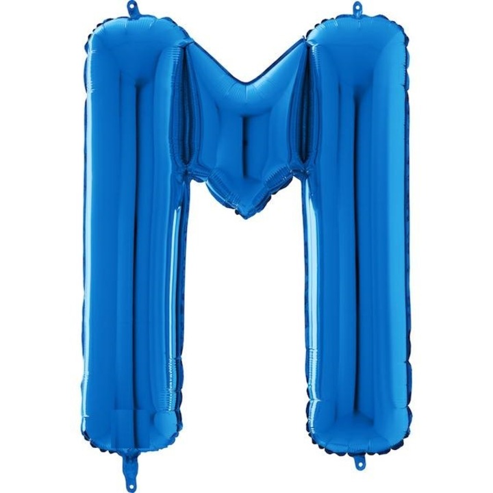 Balon folie litera M albastru 66 cm