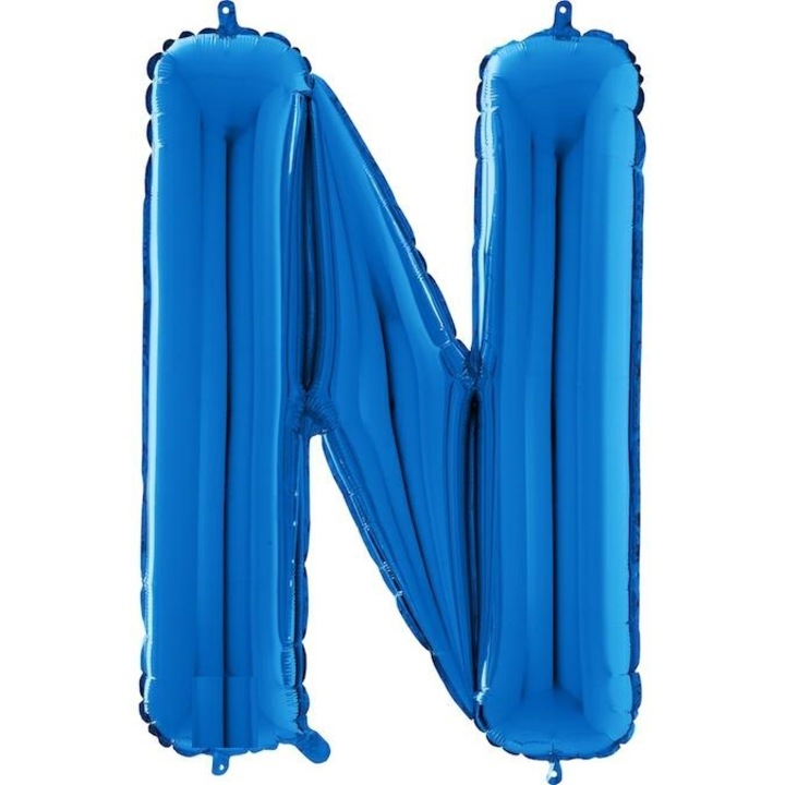 Balon folie litera N albastru 66 cm