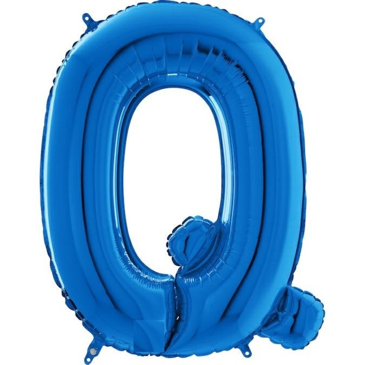 Balon folie litera Q albastru 66 cm