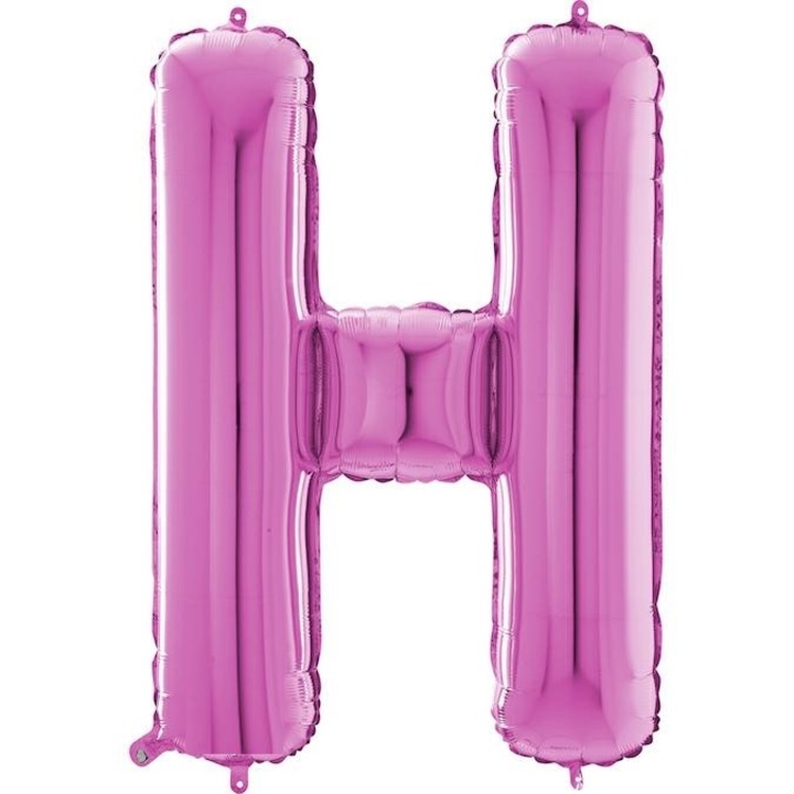 Balon folie litera H Roz 66 cm