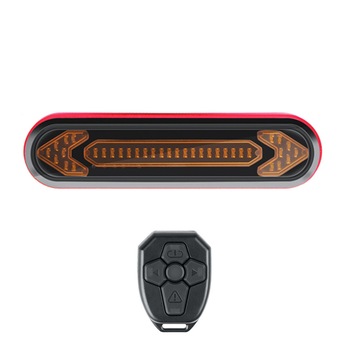 Semnalizare stop bicicleta cu telecomanda, Huerler® BK6700, LED, rezistent la apa, acumulator 500mAh, negru Semnalizare stop bicicleta cu telecomanda, Huerler® BK6700, LED, rezistent la apa, acumulator 500mAh, negru