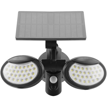 Lampa solara ENTAC pentru perete/tavan, LED, 10W, SMD, 400 lumeni, PIR cu senzor de miscare Lampa solara ENTAC pentru perete/tavan, LED, 10W, SMD, 400 lumeni, PIR cu senzor de miscare