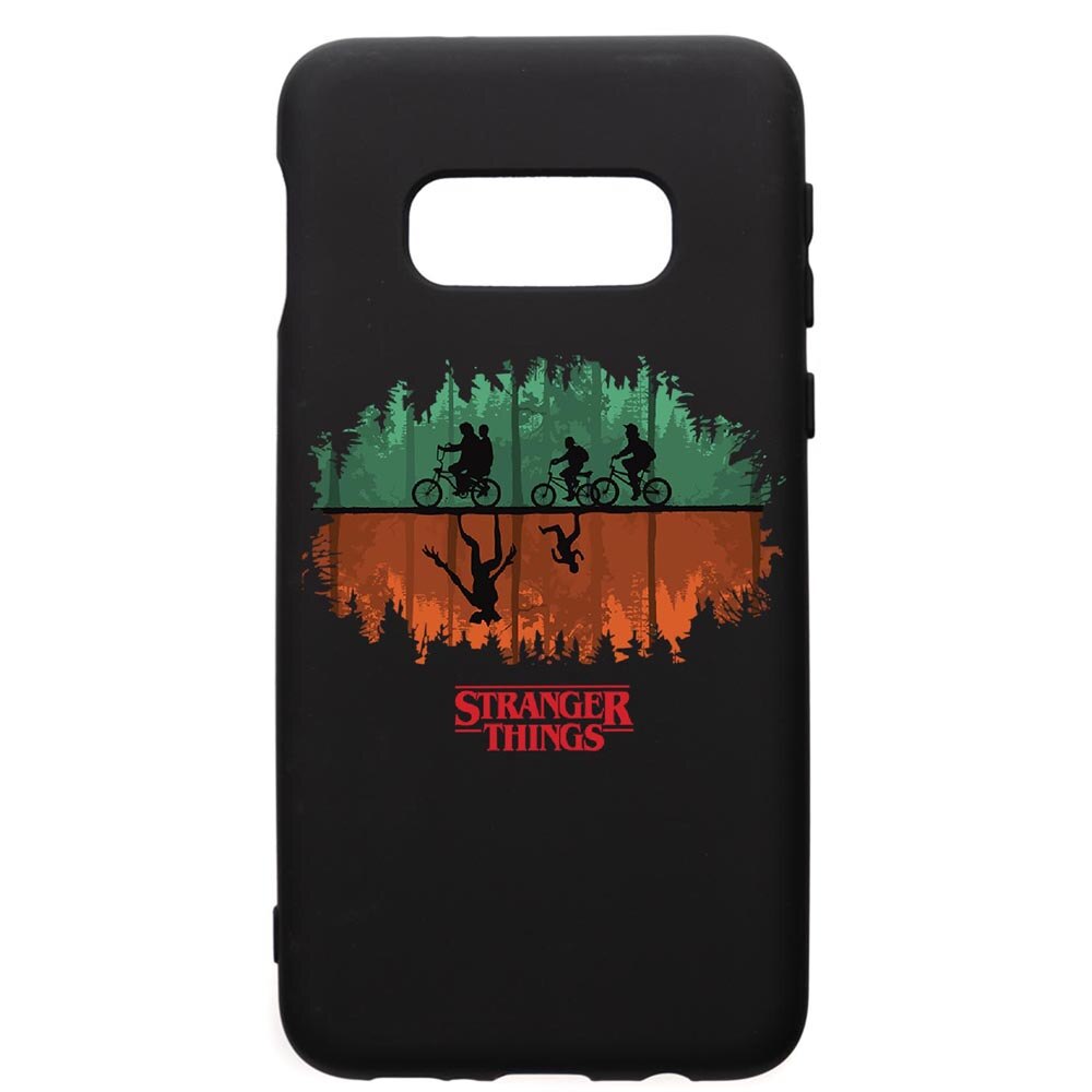 Husa de protectie Samsung Galaxy S10E, Stranger Things, silicon, cu interiorul din material textil, protectie camera, PB279