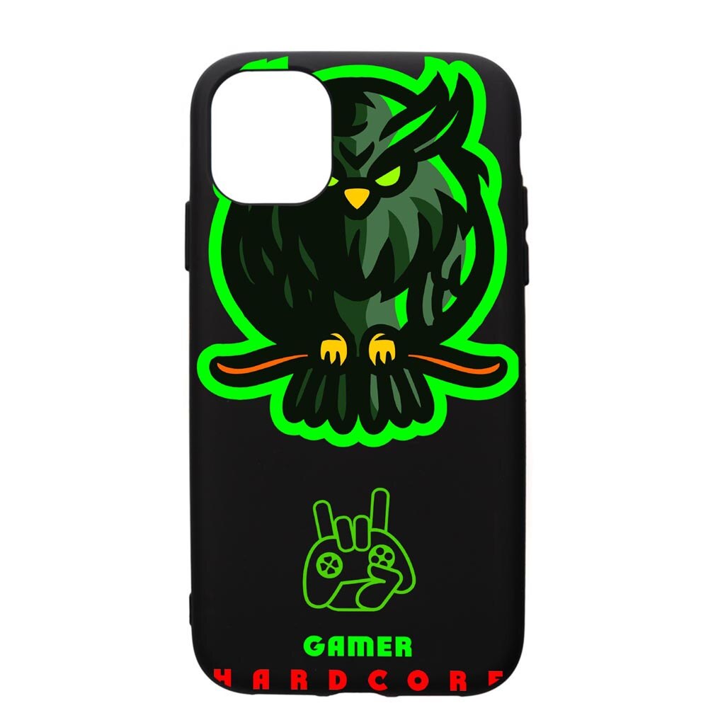 Husa de protectie Apple iPhone 11, Gamers, Hardcore, silicon, cu interiorul din material textil, protectie camera, PB288