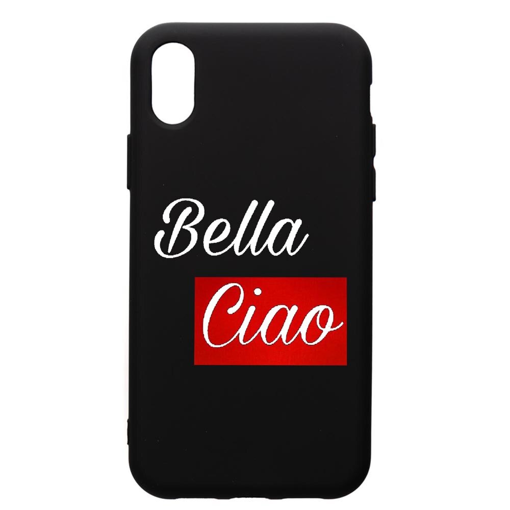 Husa de protectie Apple iPhone XS Max, La Casa De Papel Ciao Bella, silicon, cu interiorul din material textil, protectie camera, PB293