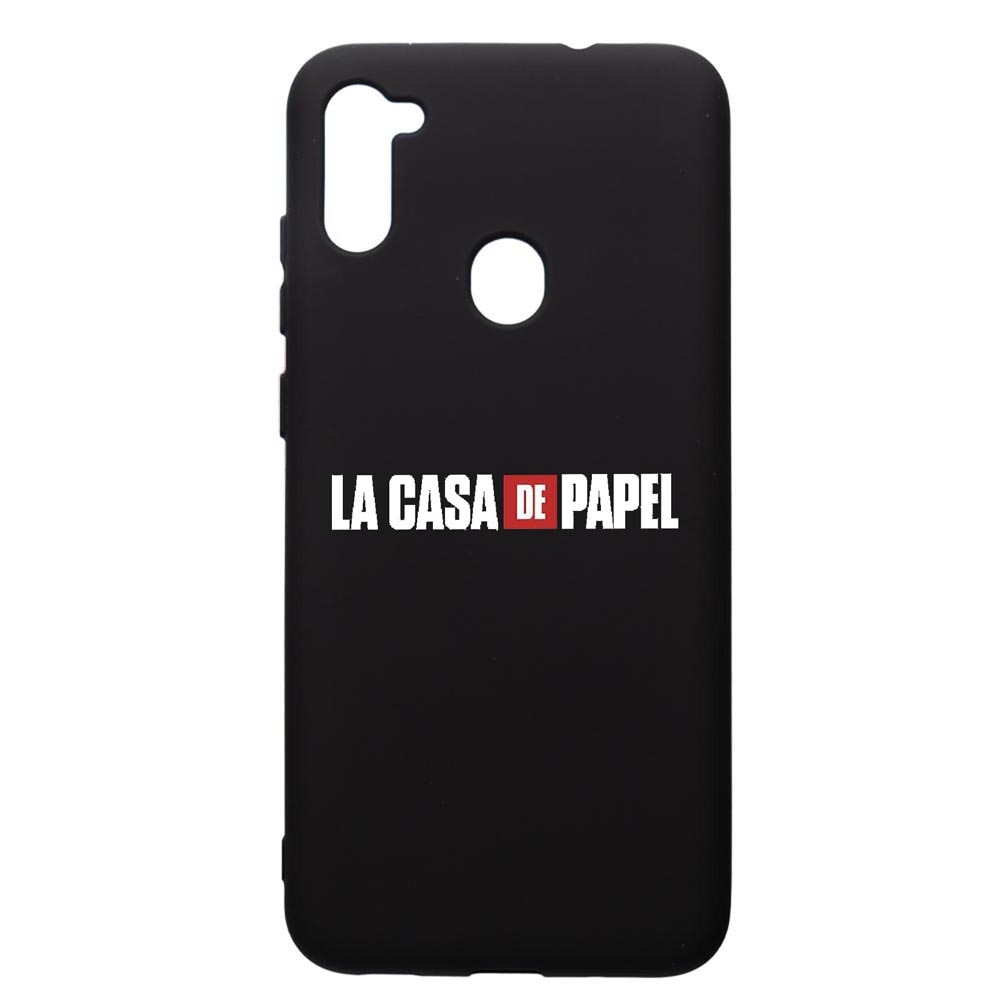 Husa de protectie Samsung Galaxy A11, La Casa De Papel, silicon, cu interiorul din material textil, protectie camera, PB292