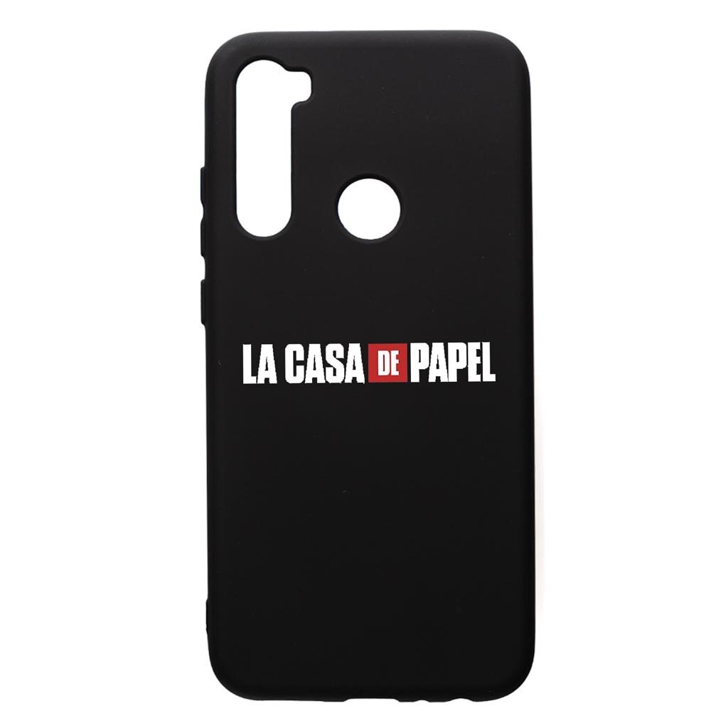 Husa de protectie Xiaomi Redmi Note 8, La Casa De Papel, silicon, cu interiorul din material textil, protectie camera, PB292
