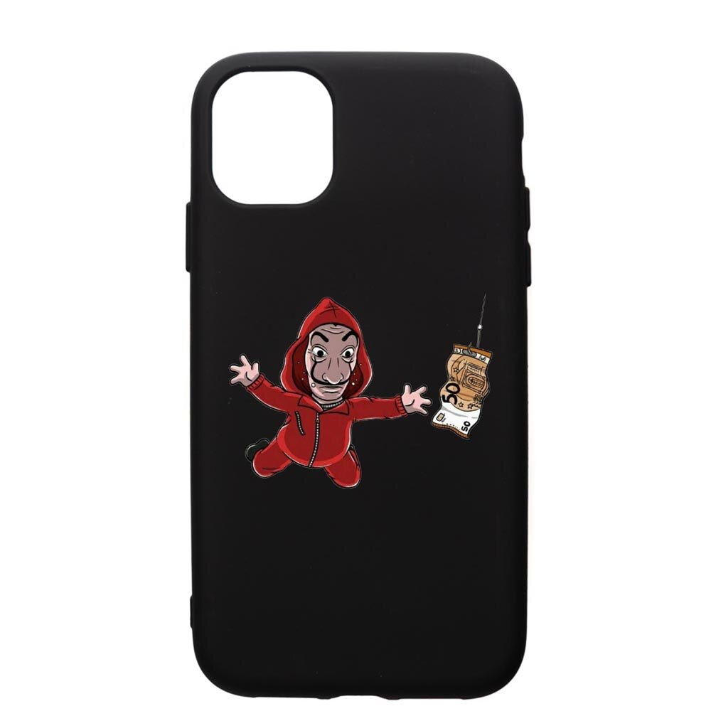 Husa de protectie Apple iPhone 12 Pro, La Casa De Papel, silicon, cu interiorul din material textil, protectie camera, PB294