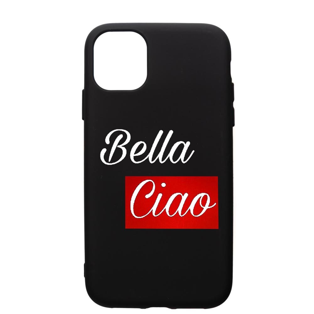 Husa de protectie Apple iPhone 11, La Casa De Papel Ciao Bella, silicon, cu interiorul din material textil, protectie camera, PB293