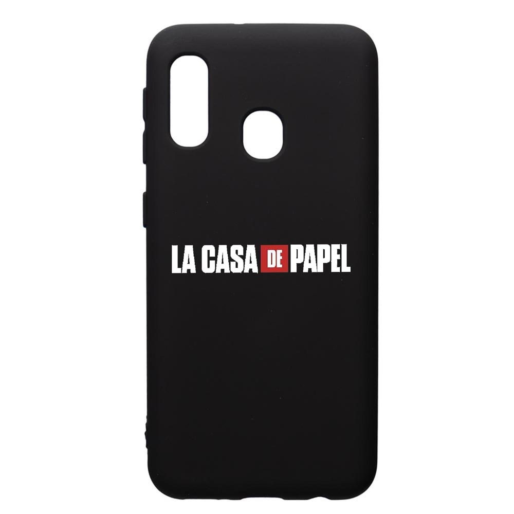 Husa de protectie Samsung Galaxy A20E, La Casa De Papel, silicon, cu interiorul din material textil, protectie camera, PB292