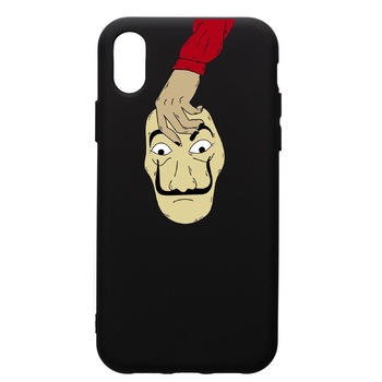 Husa de protectie Xiaomi Redmi 7A, La Casa De Papel, silicon, cu interiorul din material textil, protectie camera, PB295 Husa de protectie Xiaomi Redmi 7A, La Casa De Papel, silicon, cu interiorul din material textil, protectie camera, PB295