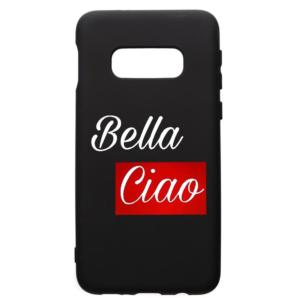 Husa de protectie Samsung Galaxy S10E, La Casa De Papel Ciao Bella, silicon, cu interiorul din material textil, protectie camera, PB293