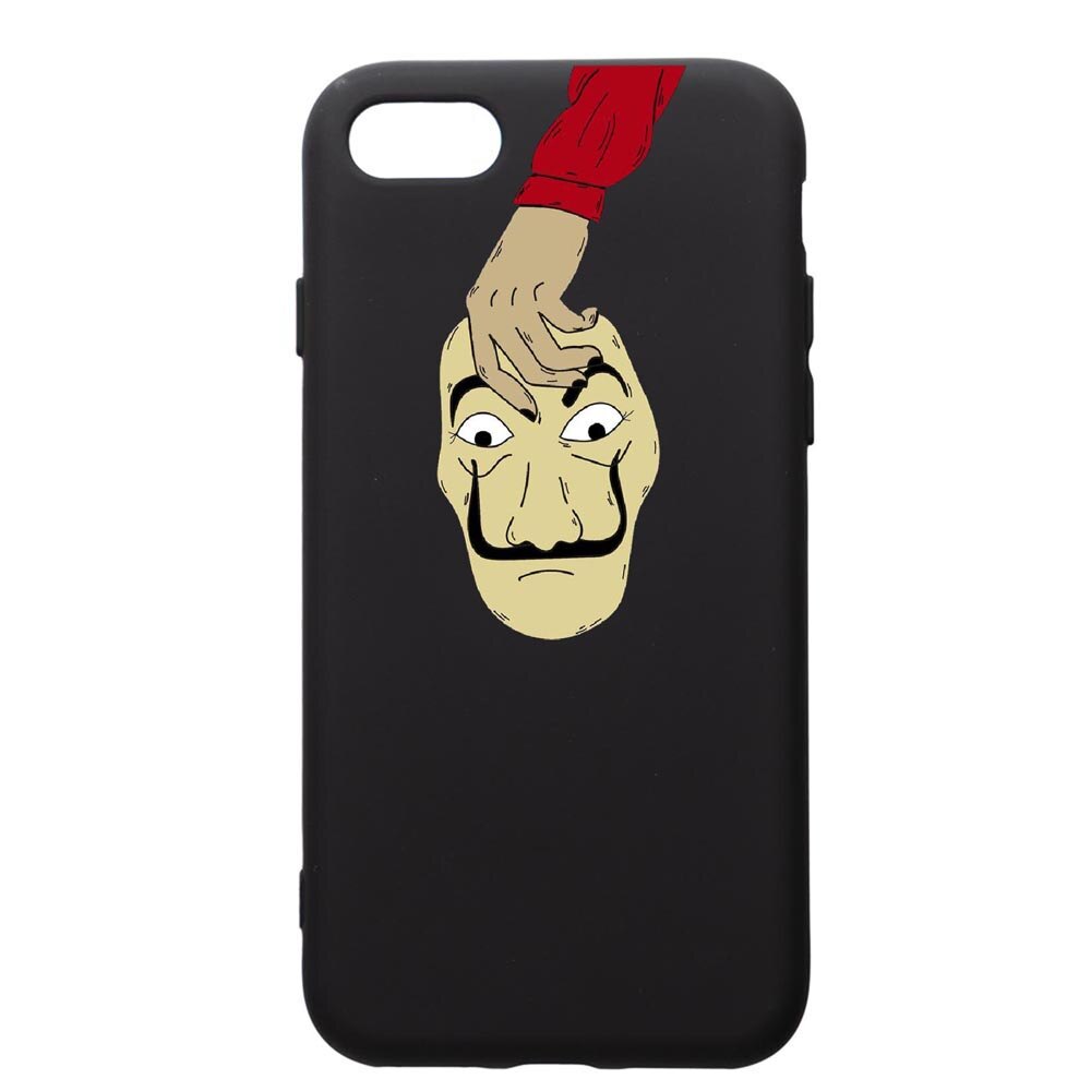 Husa de protectie Apple iPhone SE 2 / iPhone 8 / iPhone 7, La Casa De Papel, silicon, cu interiorul din material textil, protectie camera, PB295