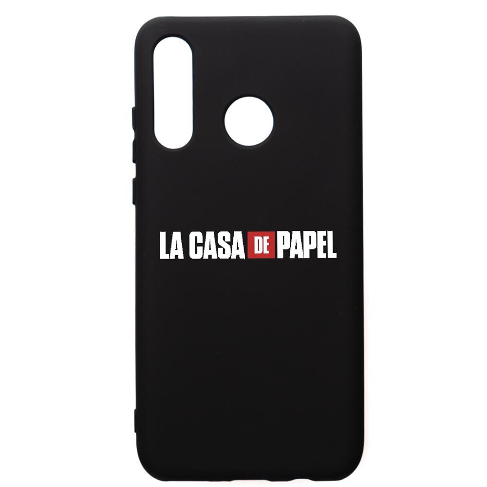 Husa de protectie Huawei P30 Lite, La Casa De Papel, silicon, cu interiorul din material textil, protectie camera, PB292