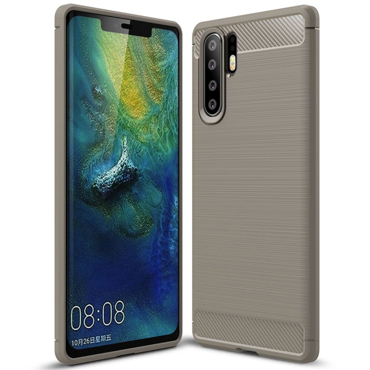 Husa de protectie United Case pentru Huawei P30 Pro, TPU, Gri