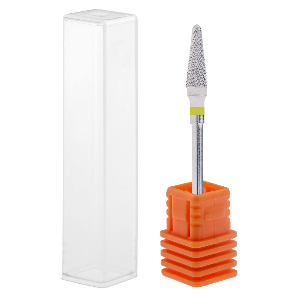 Capat freza din carbid, Lila Rossa, varf conic, argintiu, duritate extra fina, cf02-4xf