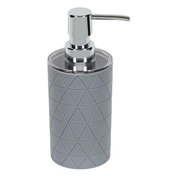 Dispenser pentru sapun, gri model triunghiuri, 320ml Dispenser pentru sapun, gri model triunghiuri, 320ml