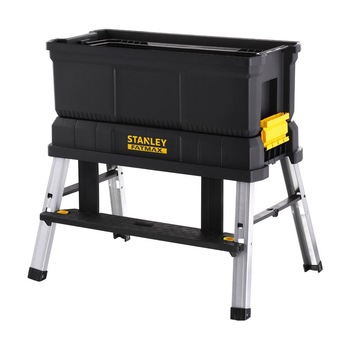 Cutie-scara scule Stanley, 3 in 1, Detasabila, Forma ergonomica, PVC, Negru - Portocaliu Cutie-scara scule Stanley, 3 in 1, Detasabila, Forma ergonomica, PVC, Negru - Portocaliu