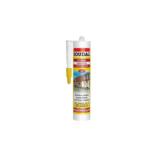 Silicon neutru, Soudal, gri, 280ml