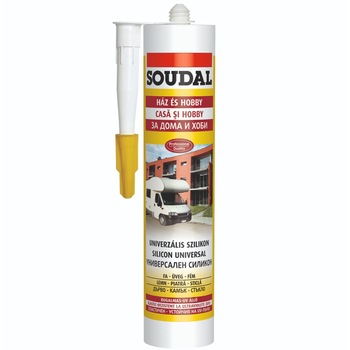 Silicon universal, transparent, 280 ml, Soudal Silicon universal, transparent, 280 ml, Soudal