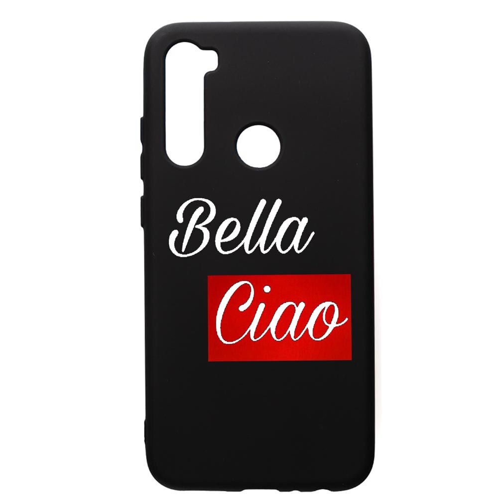 Husa de protectie Xiaomi Redmi Note 8, La Casa De Papel Ciao Bella, silicon, cu interiorul din material textil, protectie camera, PB293