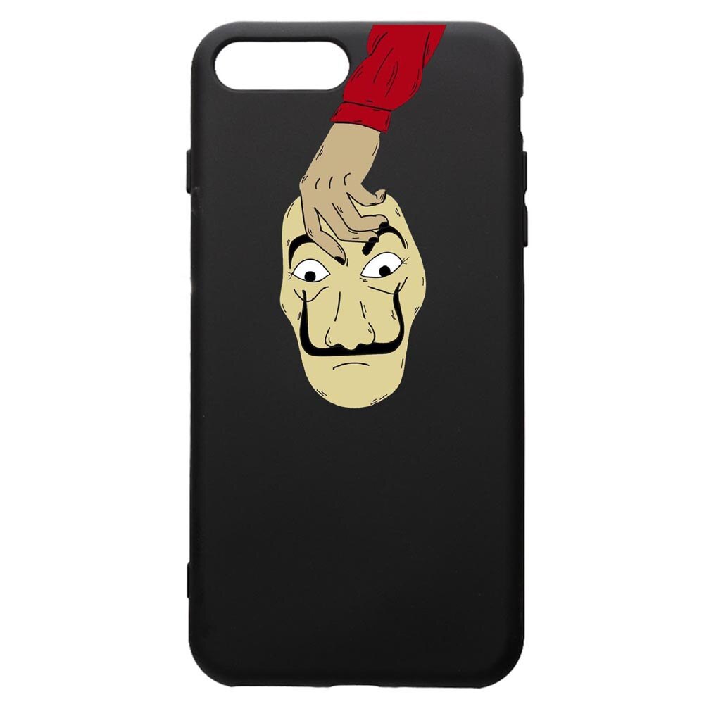 Husa de protectie Apple iPhone 8 Plus / iPhone 7 Plus, La Casa De Papel, silicon, cu interiorul din material textil, protectie camera, PB295