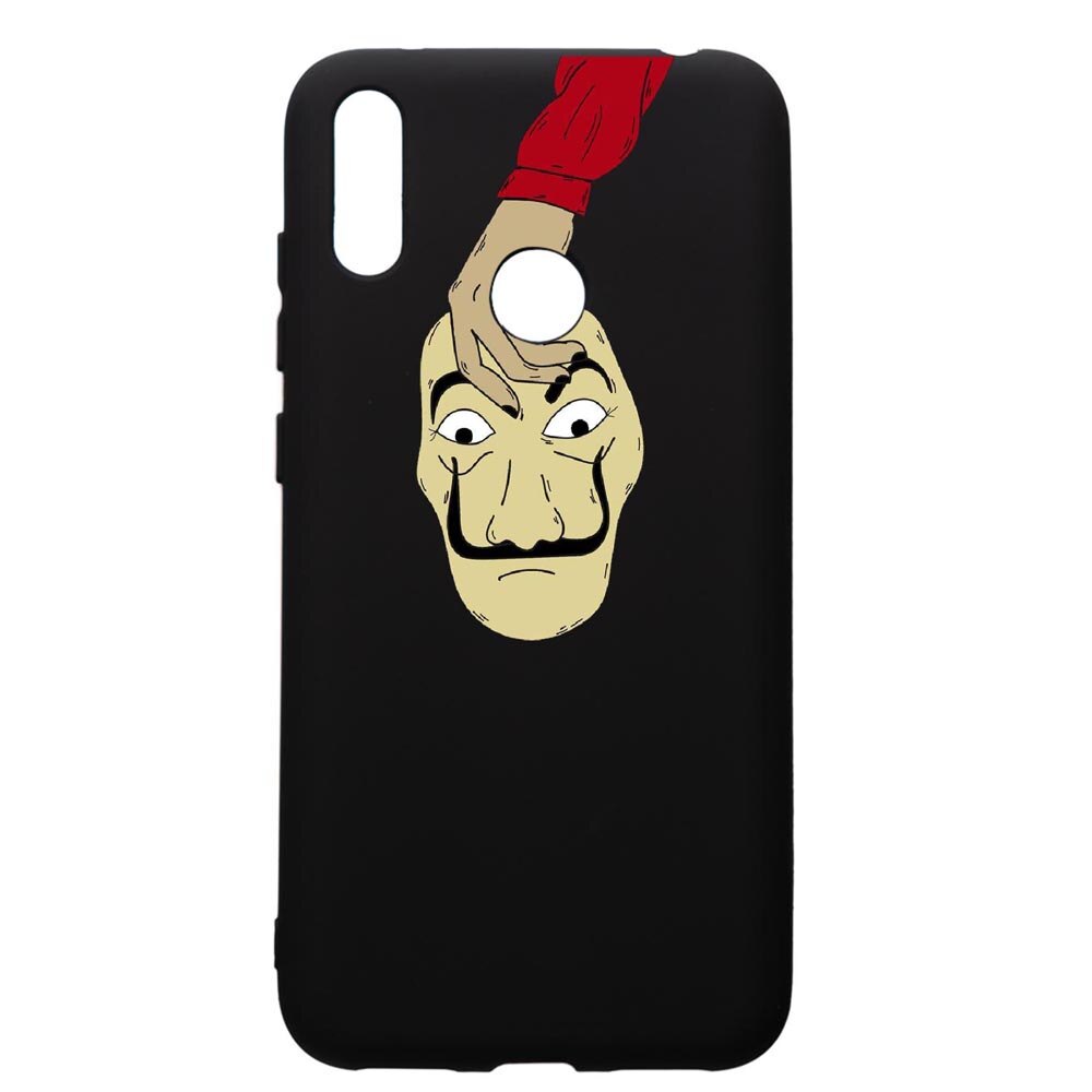 Husa de protectie Huawei Y7 2019, La Casa De Papel, silicon, cu interiorul din material textil, protectie camera, PB295