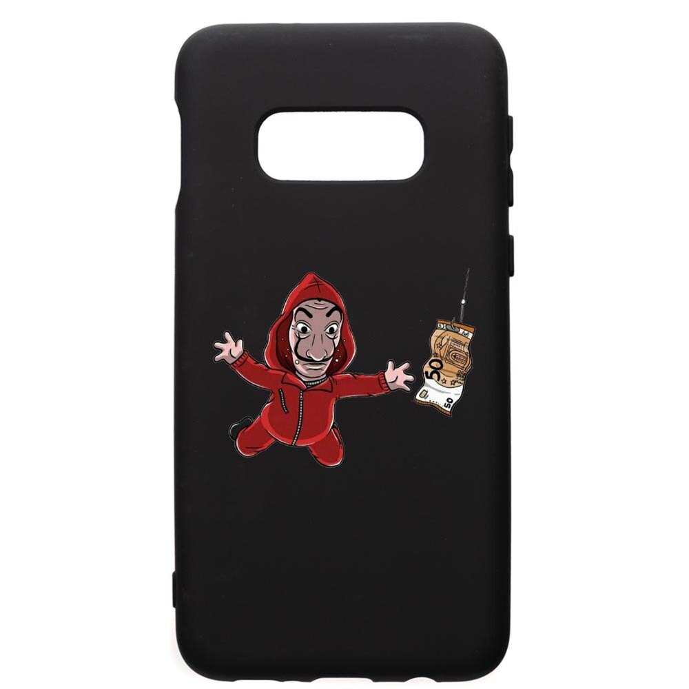 Husa de protectie Samsung Galaxy S10E, La Casa De Papel, silicon, cu interiorul din material textil, protectie camera, PB294