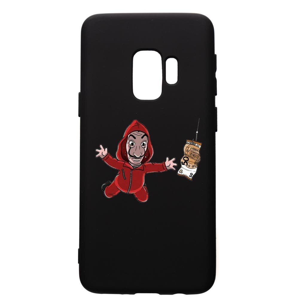 Husa de protectie Samsung Galaxy S9, La Casa De Papel, silicon, cu interiorul din material textil, protectie camera, PB294