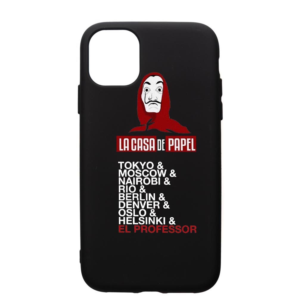 Husa de protectie Apple iPhone 12, La Casa De Papel, silicon, cu interiorul din material textil, protectie camera, PB296