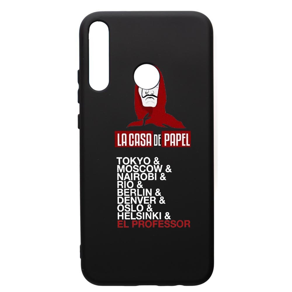 Husa de protectie Huawei P40 Lite E / Y7p, La Casa De Papel, silicon, cu interiorul din material textil, protectie camera, PB296