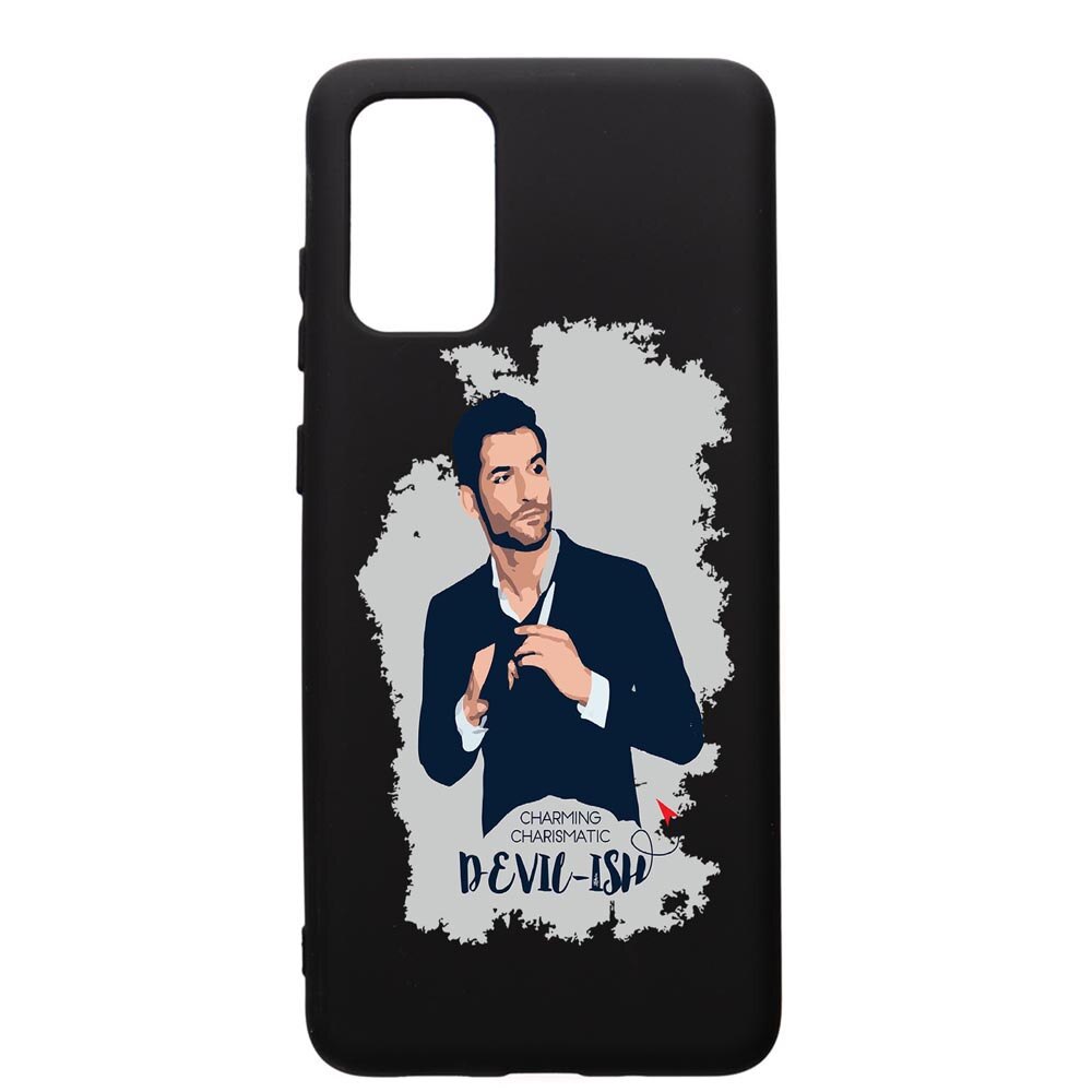 Husa de protectie Samsung Galaxy A41, Lucifer, silicon, cu interiorul din material textil, protectie camera, PB299