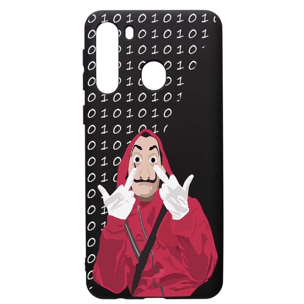 Husa de protectie Samsung Galaxy A21S, La Casa De Papel, silicon, cu interiorul din material textil, protectie camera, PB297