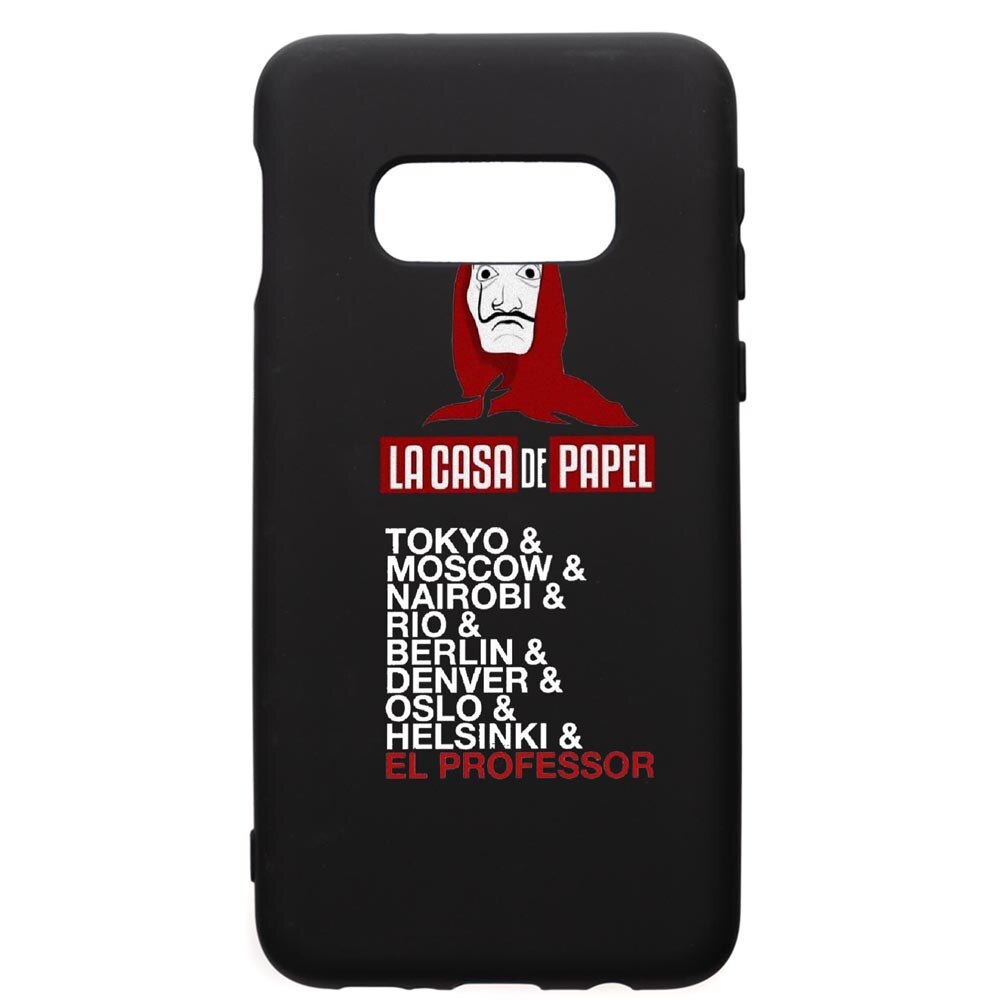 Husa de protectie Samsung Galaxy S10E, La Casa De Papel, silicon, cu interiorul din material textil, protectie camera, PB296