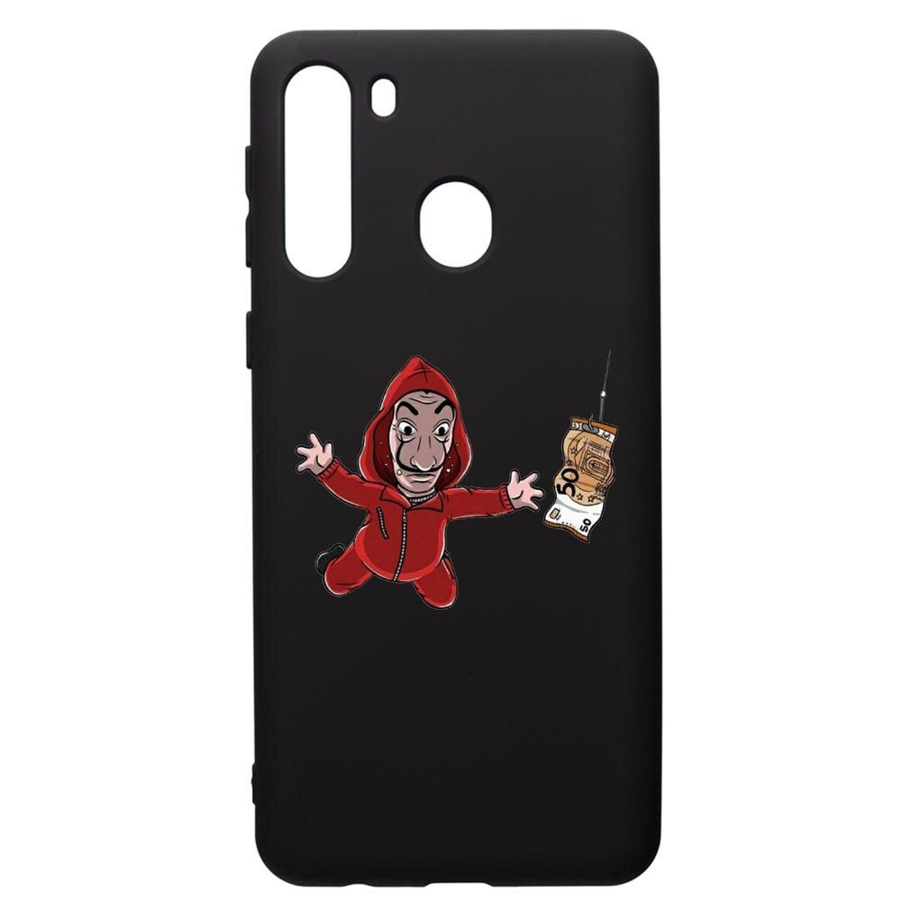 Husa de protectie Samsung Galaxy A21S, La Casa De Papel, silicon, cu interiorul din material textil, protectie camera, PB294